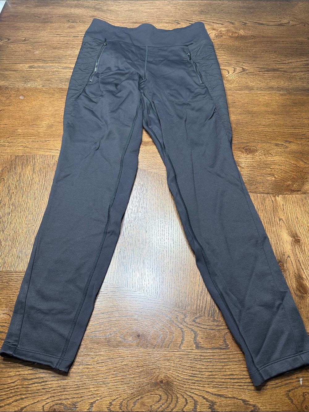 Athleta Peak Hybrid Fleece Tight Pants Women's Size Medium Black